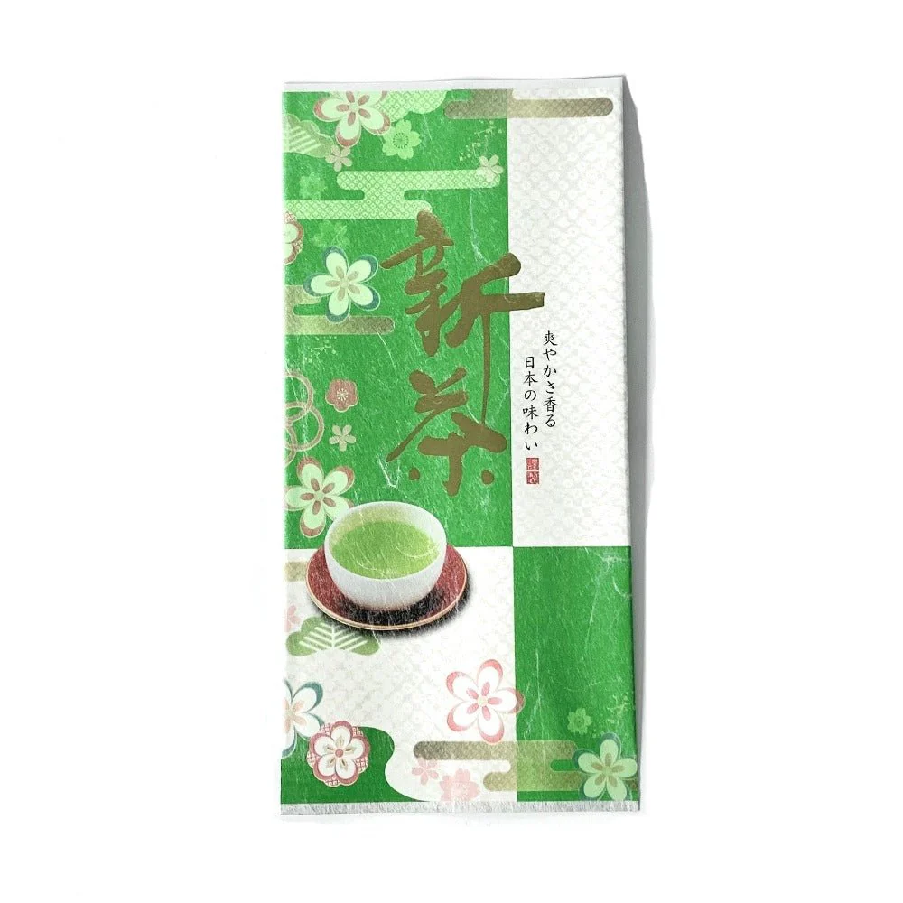 21938: Washi paper bag, flat 110 x 230, Shincha Bag 新茶 (Last few units)