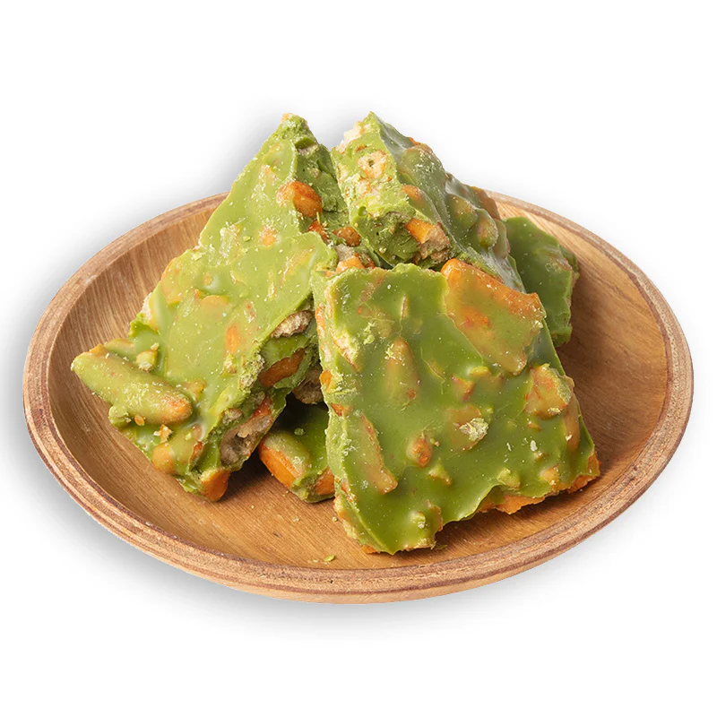 Edogoshiya Ikimachi Chocolate - Matcha with Kakinotane Crackers 80198 粋町しょこら　抹茶に柿の種 - Image 2