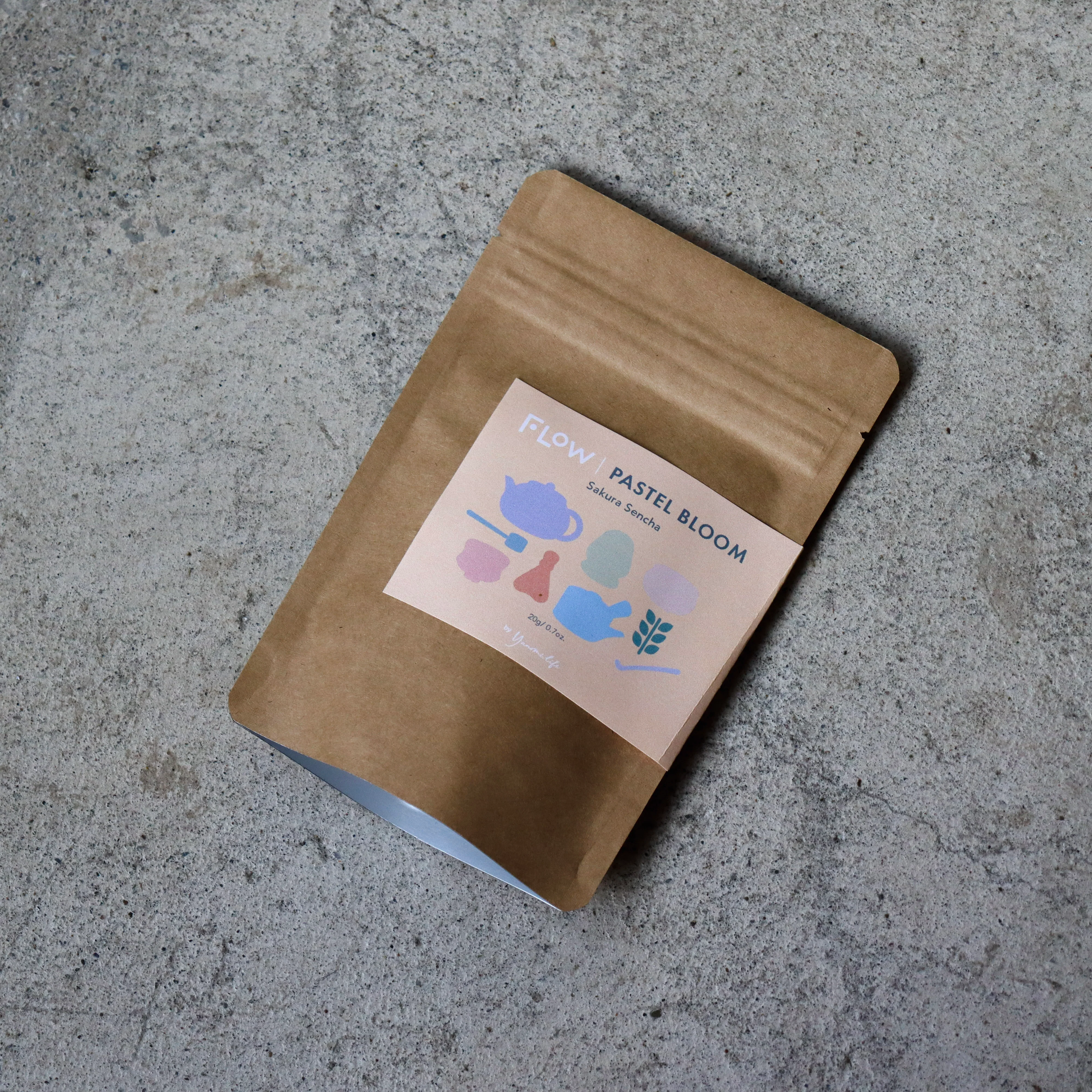 #1017.TX Flow - Pastel Bloom / Cherry blossom petals Green Tea