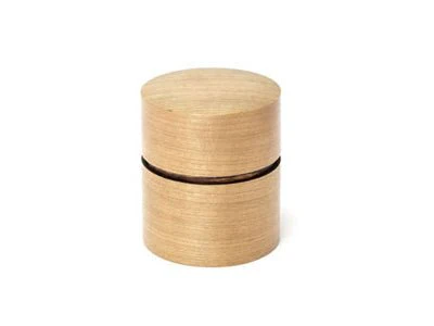 Fujiki Denshiro: Obizutsu Tea Canister - Sakura 帯筒茶筒さくら - Image 4