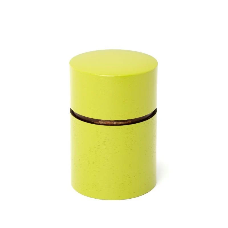 Fujiki Denshiro: Obizutsu Tea Canister - Wakaba 帯筒茶筒わかば