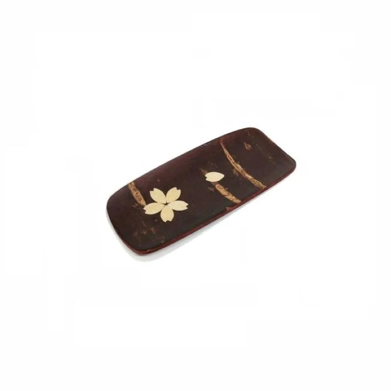 Fujiki Denshiro: Sakura Bark Tea Scoop Chasaji, with Sakura 茶箕(小)散花