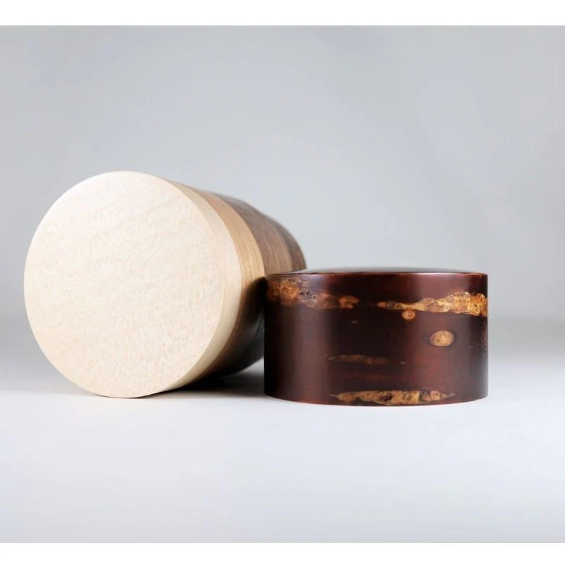 Fujiki Denshiro: Wazutsu Series Kabazaiku Tea Canisters, 4-color Sakura Bark 輪筒4色 茶筒 無地皮 - Image 5