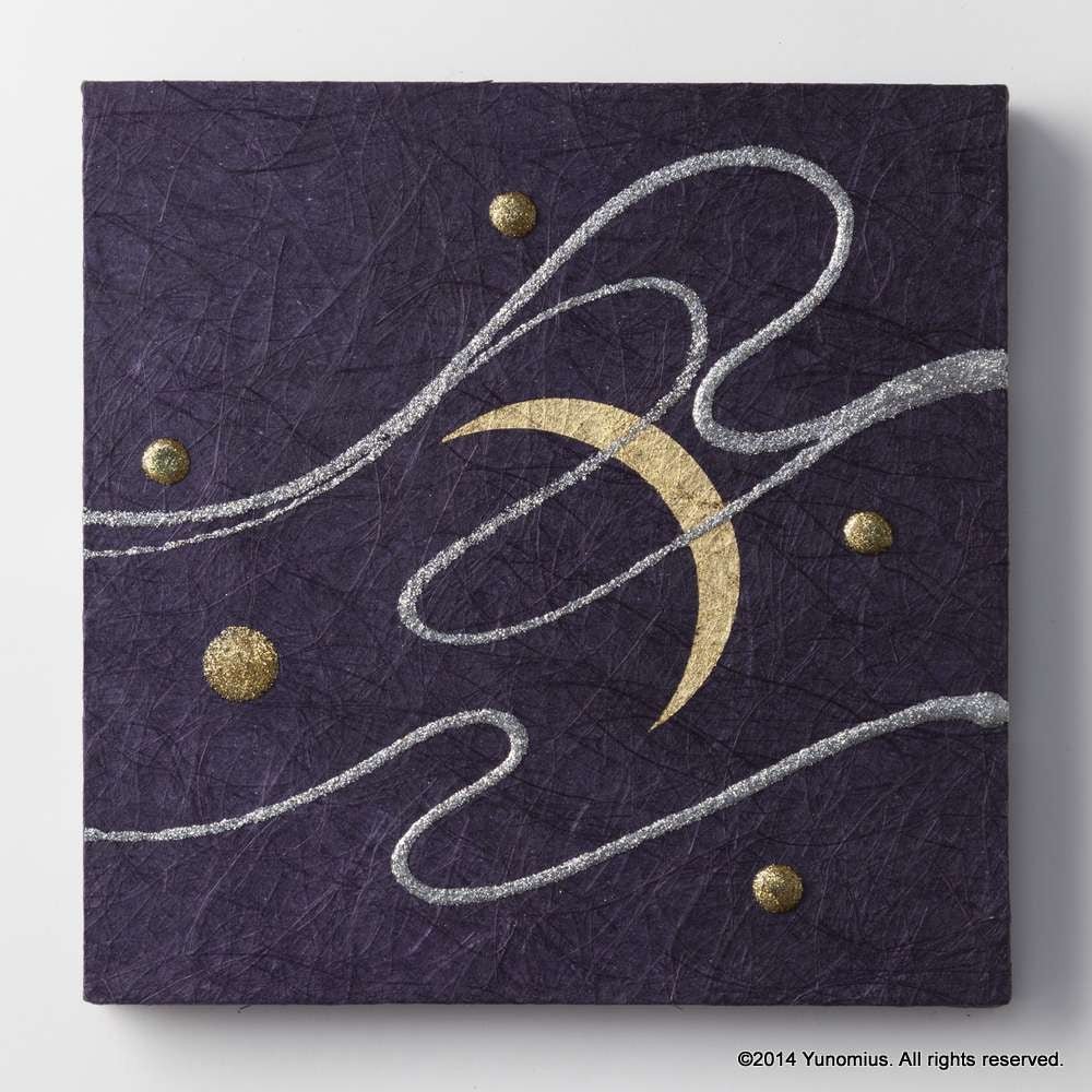 Hana & Haku: Decorative Washi Paper Panel (Purple #2)