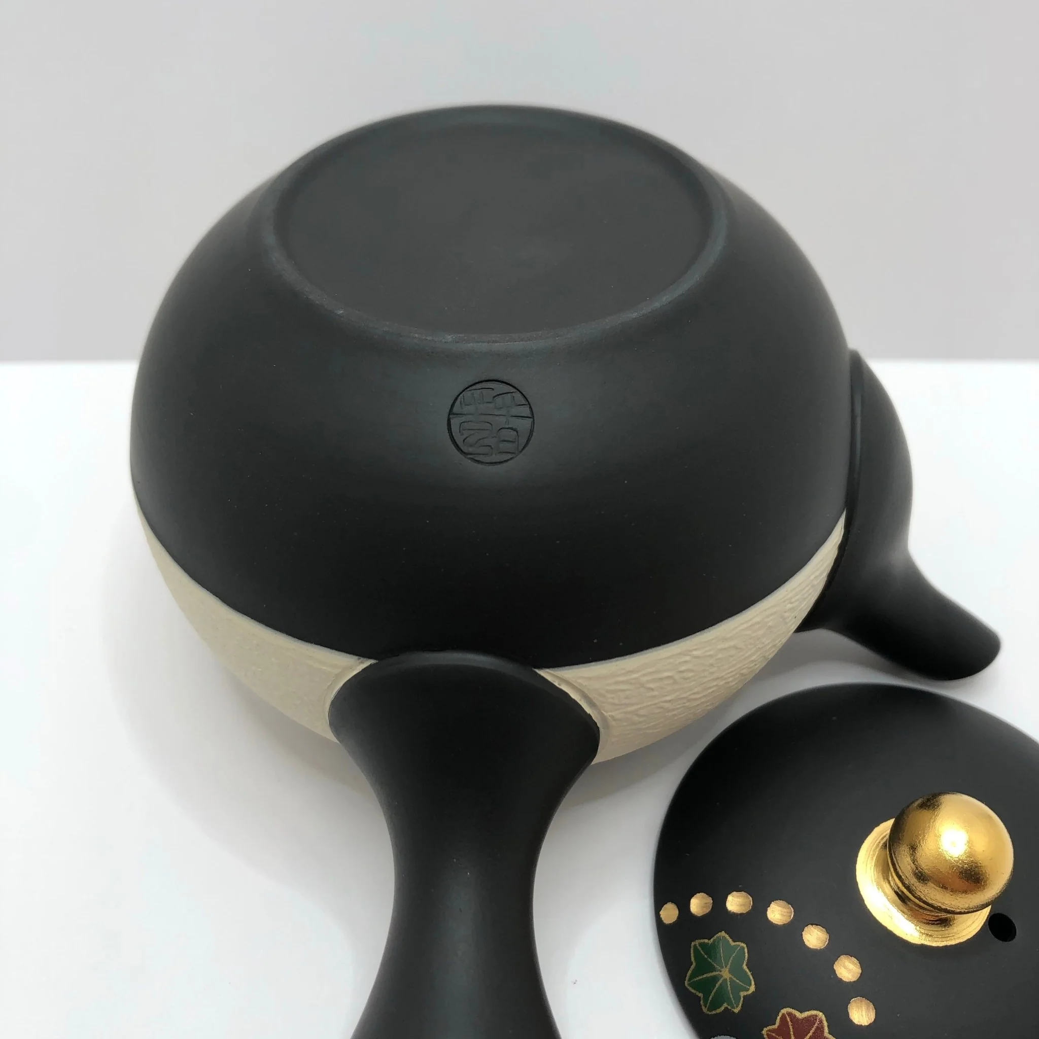 Shouhou Kiln: Tokoname Kyusu Golden Autumn Leaves 200 ml 金彩紅葉桜/昭萠 - Image 6