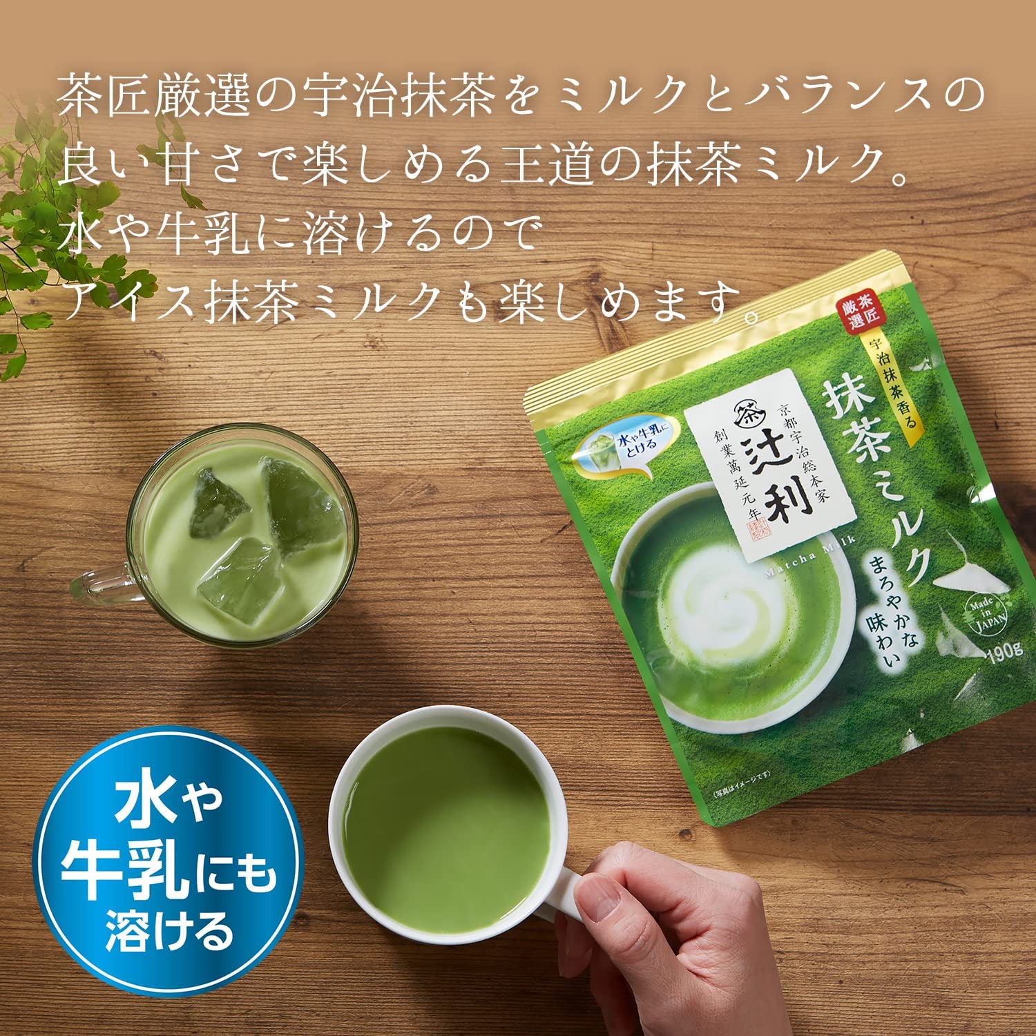 Tsujiri Matcha Milk Instant Powder 190g - Image 4