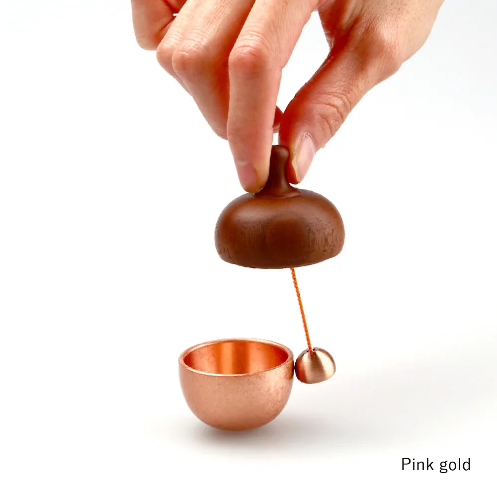 KUON - Madoka Series - Dongurin Mini Singing Bell Bowl - Copper/Pink Gold Color - Image 4