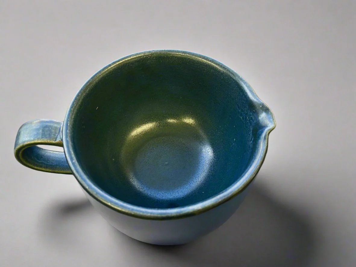 Mino Bunzan Kiln (Y1025): Yuzamashi / Matcha Mug Cup (280 ml) - Image 2