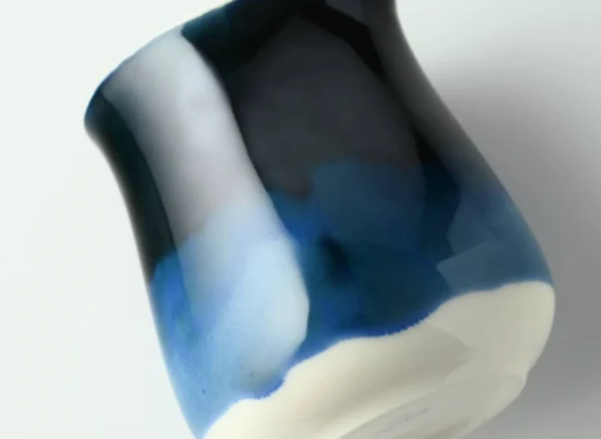 Miyama Minoyaki Oval Cup (Ink Blue) ポット（インクブルー） - Image 6