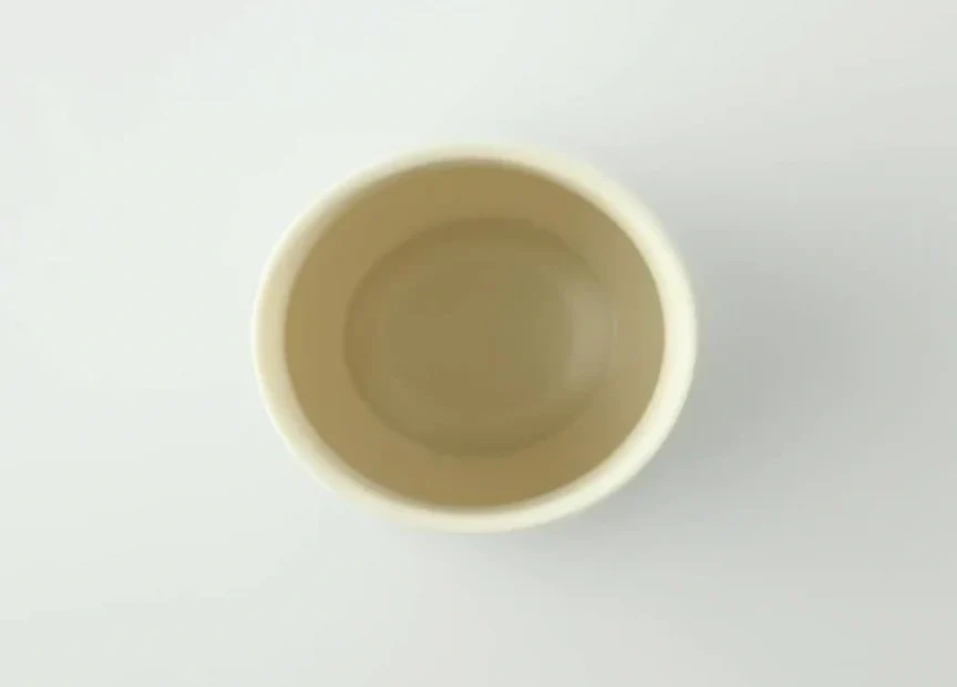 Miyama Minoyaki Large Oval Cup (Light Gray / Gray) ポット(ライトグレー/グレー) - Image 3