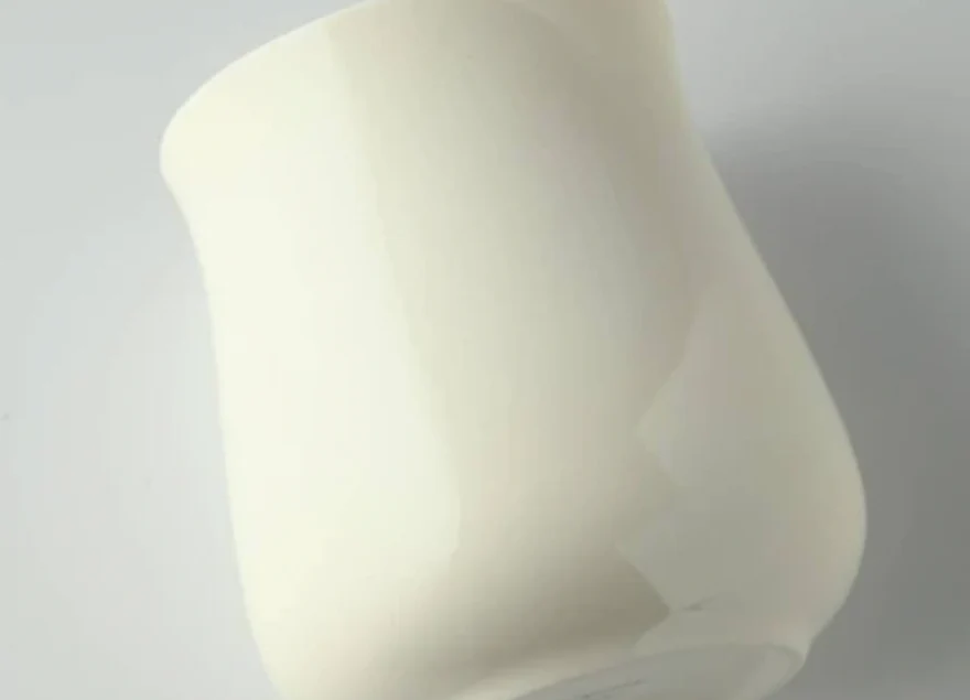 Miyama Minoyaki Oval Cup (Off White) ポット（クリームホワイト） - Image 3