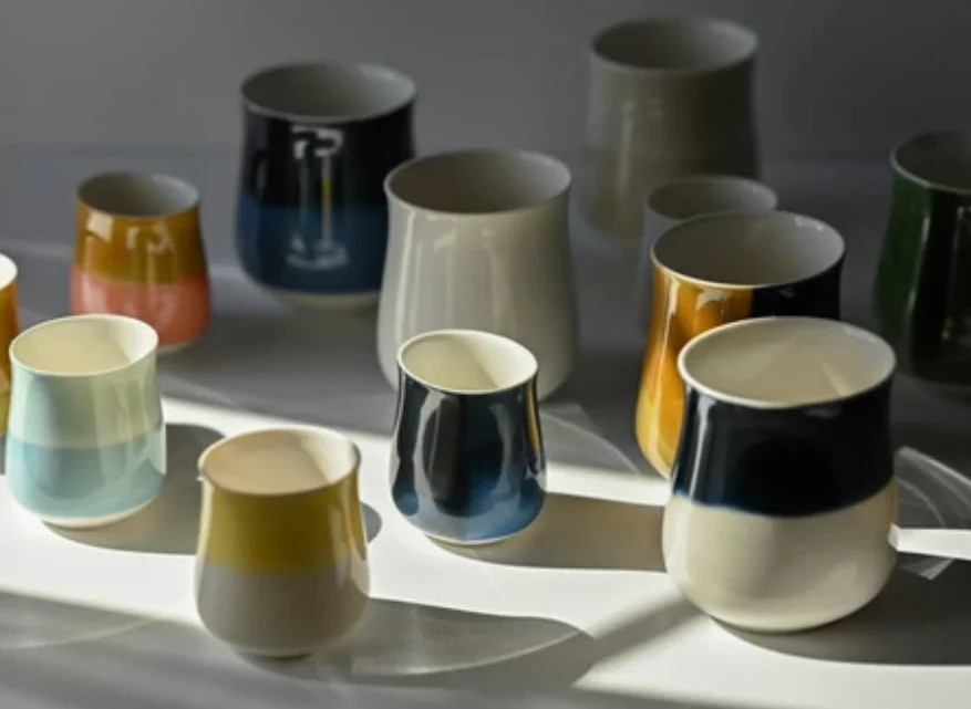 Miyama Minoyaki Oval Cup (Off White) ポット（クリームホワイト） - Image 4