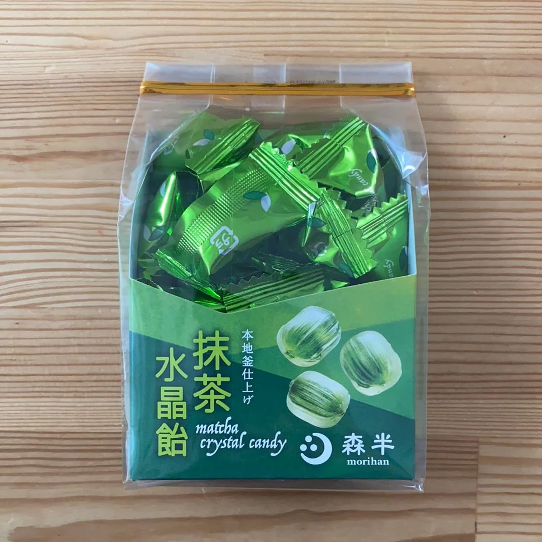 Morihan: Matcha powder encased crystal matcha candy 80g 森半 抹茶水晶飴 - Image 2
