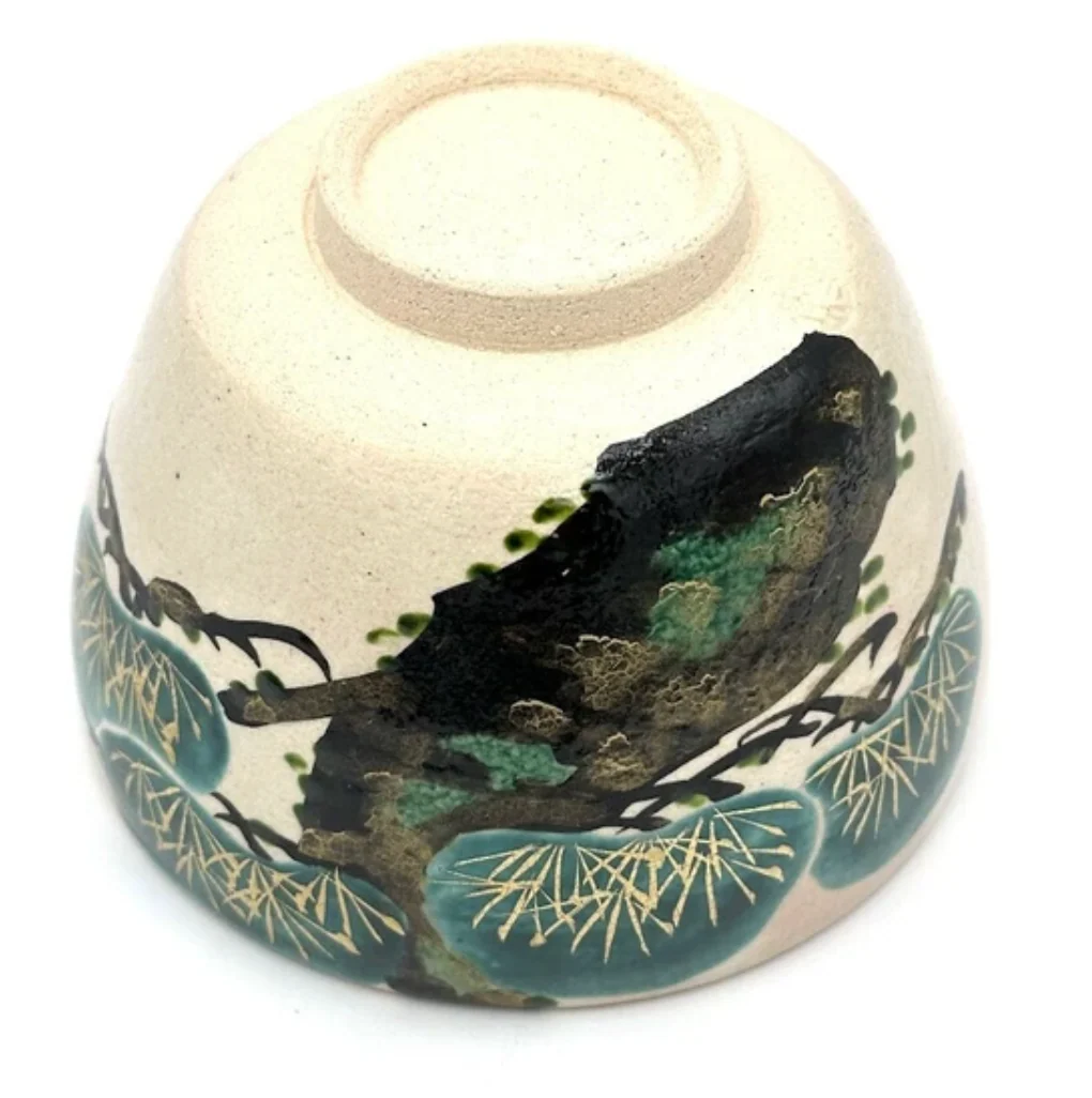 Nagomi: Kyo-yaki Matcha Bowl (京焼抹茶碗  Matsu / 松） - Image 3