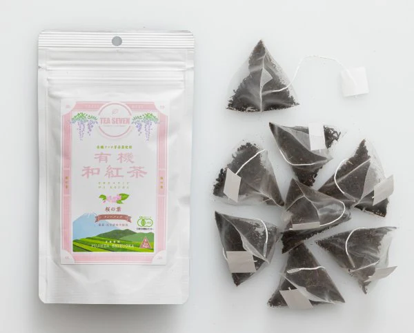 #0059.S5 NaturaliTea (Tea Seven): Organic Black Tea with Sakura Leaves 桜葉入り有機和紅茶テイーバッグ 2g x 8 bags - Image 2