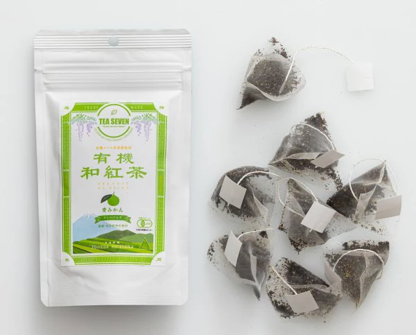 #0060.S5 NaturaliTea (Tea Seven): Organic Black Tea with Green Mikan Citrus 青みかん入り有機和紅茶テイーバッグ - Image 2