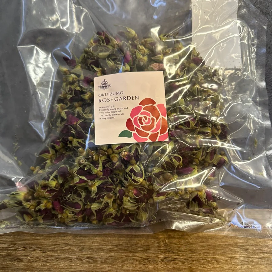 #0553.S4 Okuizumo Rose Garden: Rose Bud Herbal Tea (Hamanasu or Beach Rose Cultivar) - Image 3
