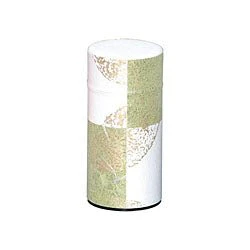 Okumura Seikan: Green Tea in Tea Can, Washi Paper - Gold leaf spring green　讃香　若葉 - Image 5