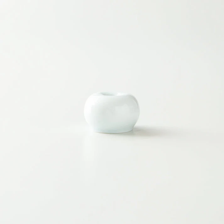 Origami Tea - Modern Whisk Stand, Porcelain Blue 茶筅立て青磁 - Image 3