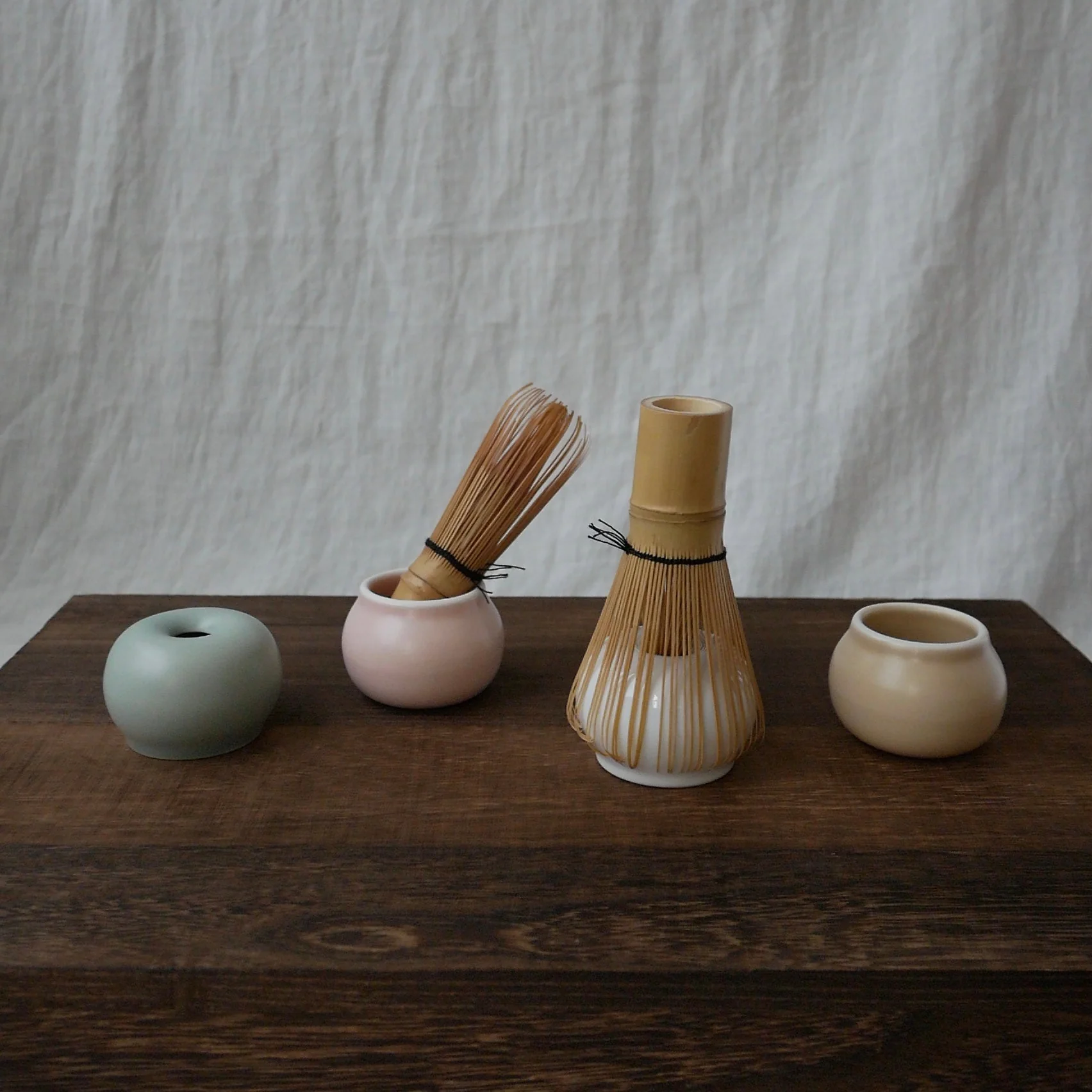 Origami Tea - Modern Whisk Stand, Sea Green 茶筅立てグリーン - Image 5