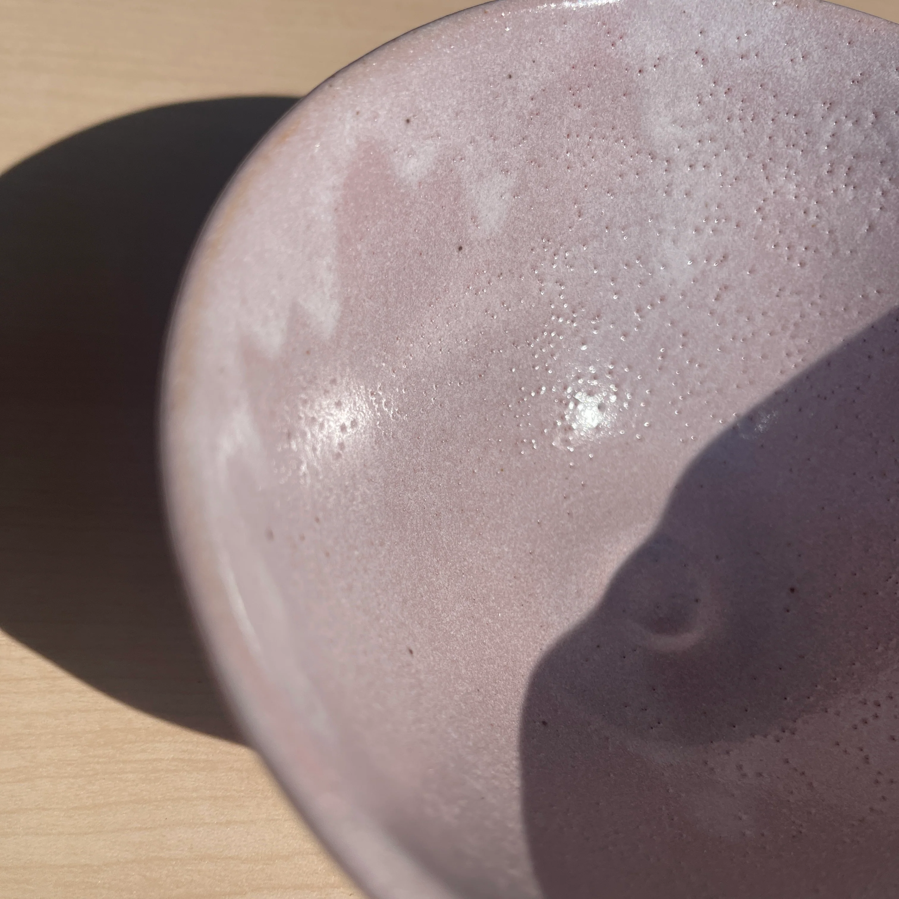 Pink Shino Natsume Matcha Bowl - Image 2