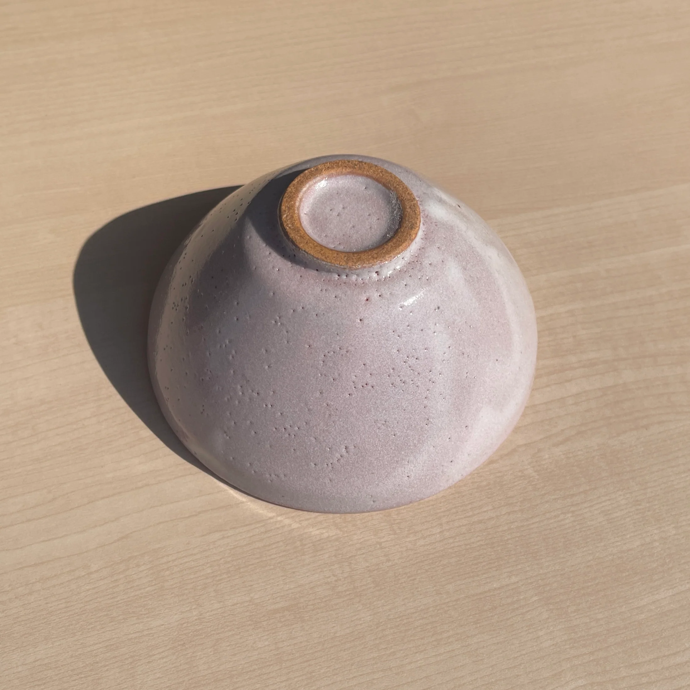 Pink Shino Natsume Matcha Bowl - Image 3