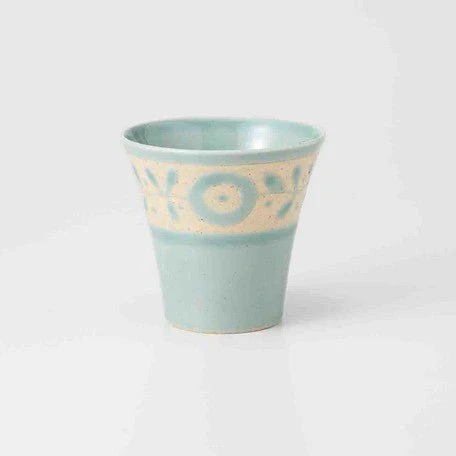 Saikai Ceramics: Gaeden, Tea Cup, Baby Blue - Image 5