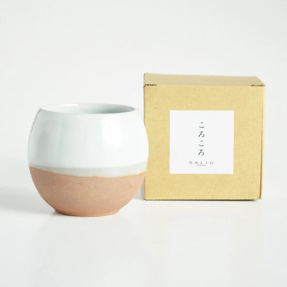 (LAST UNITS) SALIU - Round Yunomi Cup (White) ころころSA02 (ホワイト) - Image 2