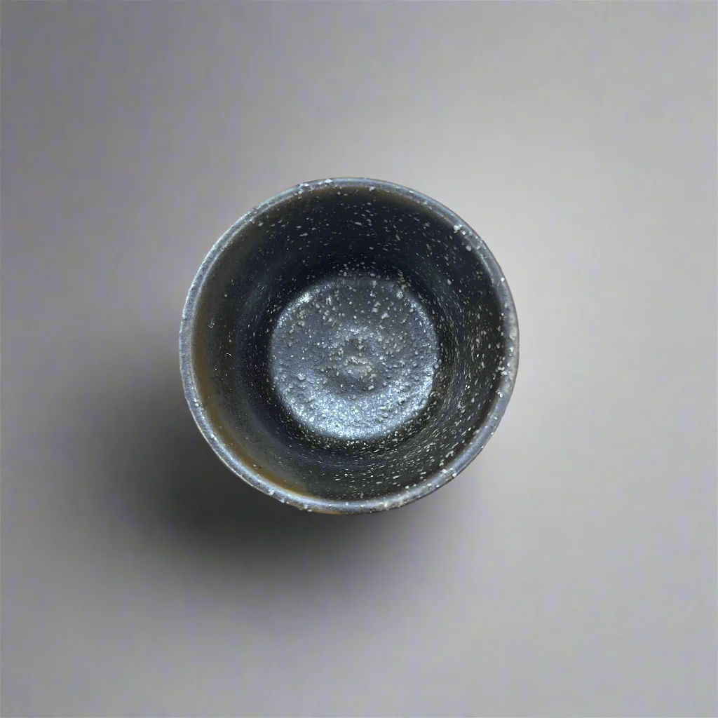 Seiangama: Carved Design Mino-yaki Guinomi Cup 5 Piece Set with Wooden Box εγδΊζ§γγεζ - Image 10