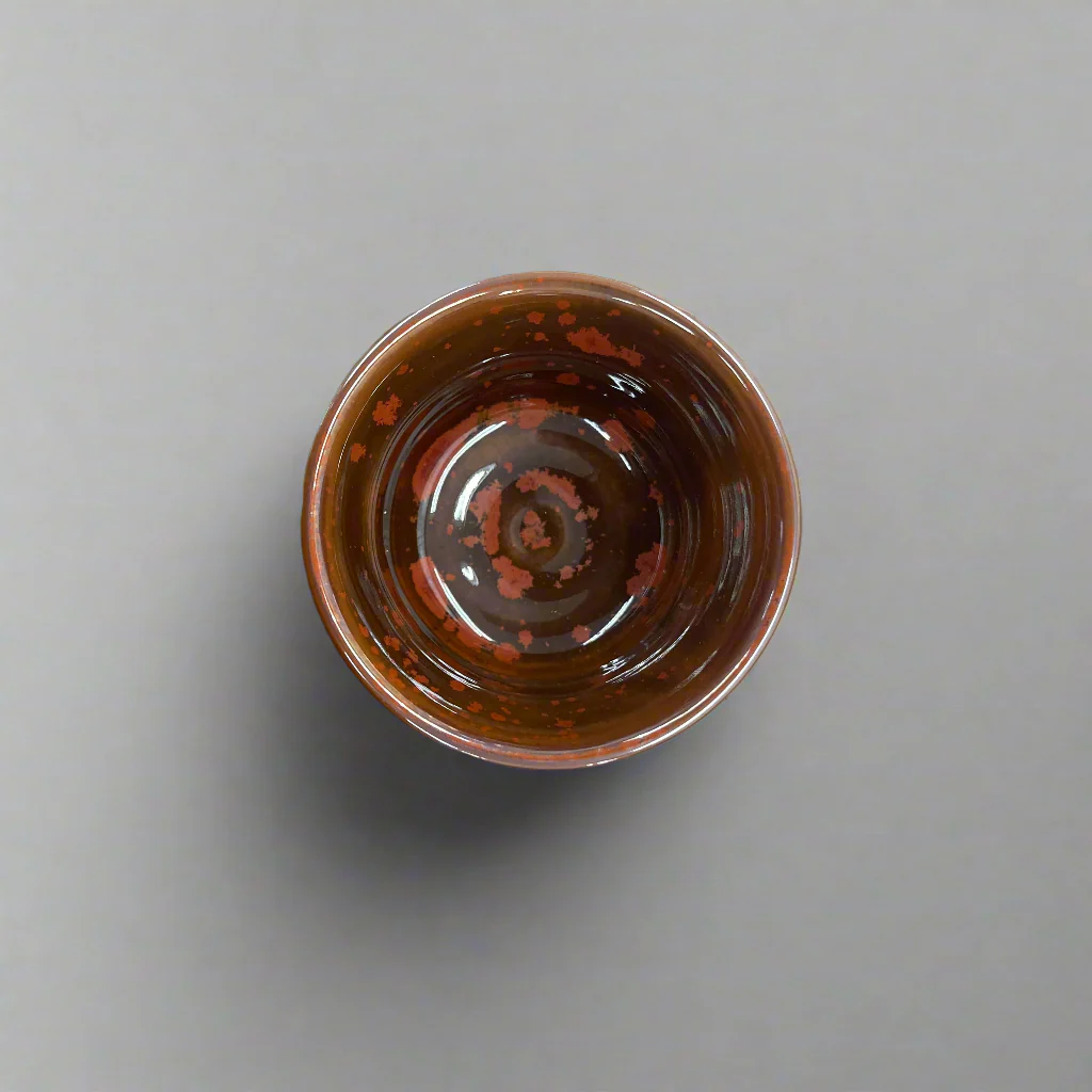 Seiangama: Carved Design Mino-yaki Guinomi Cup 5 Piece Set with Wooden Box εγδΊζ§γγεζ - Image 7