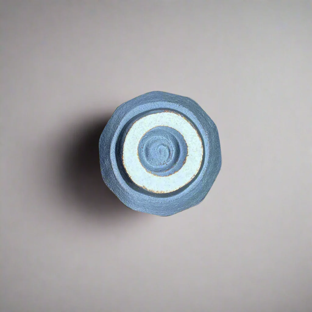 Seiangama: Handmade Mino-yaki Guinomi Cup 5 Piece Set with Wooden Box 手造り五様ぐい呑揃 - Image 10