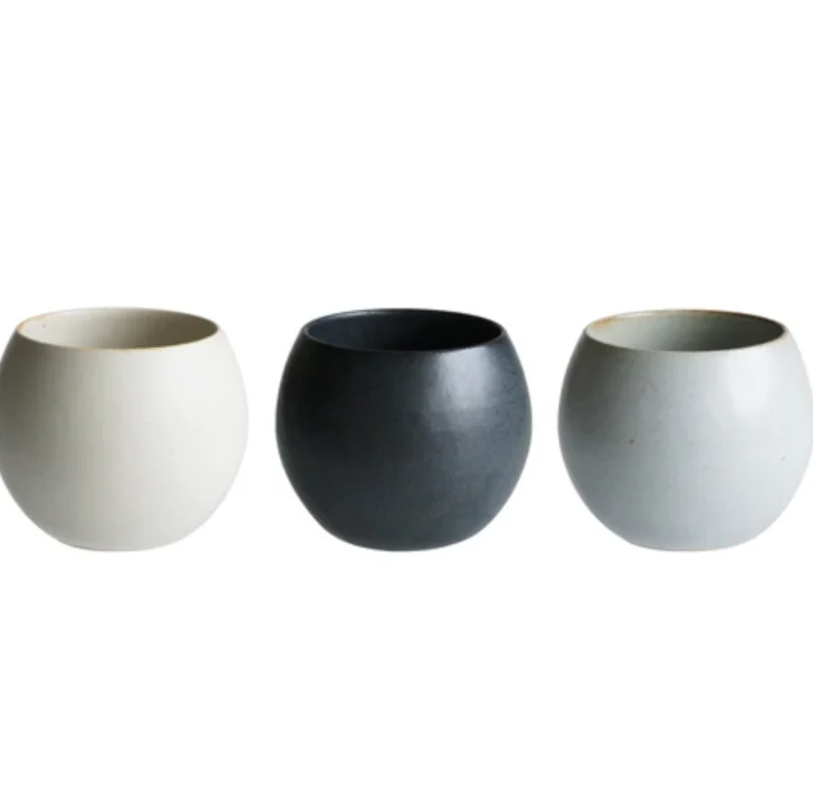SHIKIKA - Korokoro Round Yunomi Cup (Gray) - Image 5