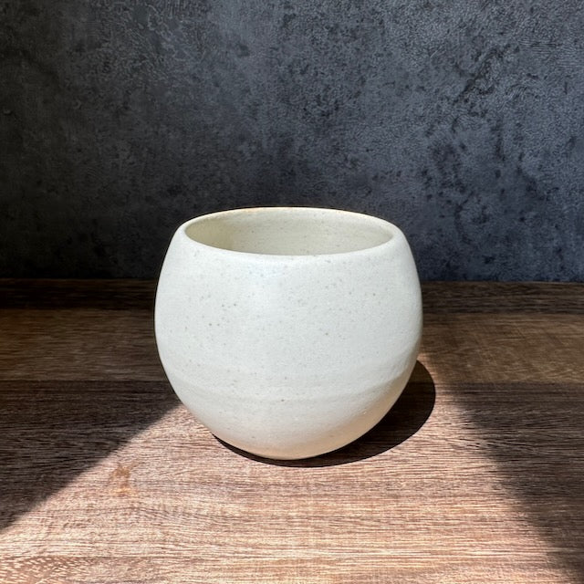 (2025 new arrival) SHIKIKA - Korokoro Round Yunomi Cup - White - Image 8