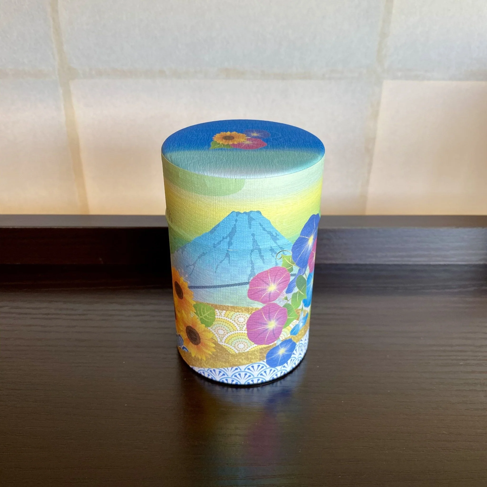 Shizucan: Green Tea in Mt. Fuji Series Washi Tea Canister - Image 4