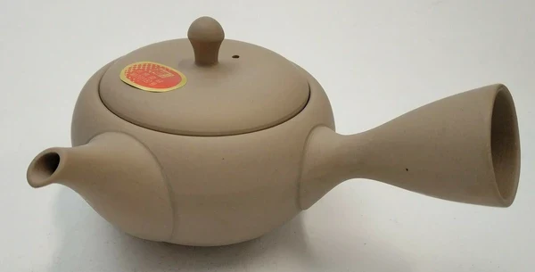 Takasuke Kiln (Y111) 高資陶苑: Tokoname Kyusu Tea Pot, Brown, Kikumaru Ceramic Mesh Strainer 250 ml - Image 4