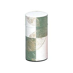 Okumura Seikan: Green Tea in Tea Can, Washi Paper - Gold leaf green　讃香　グリーン - Image 5