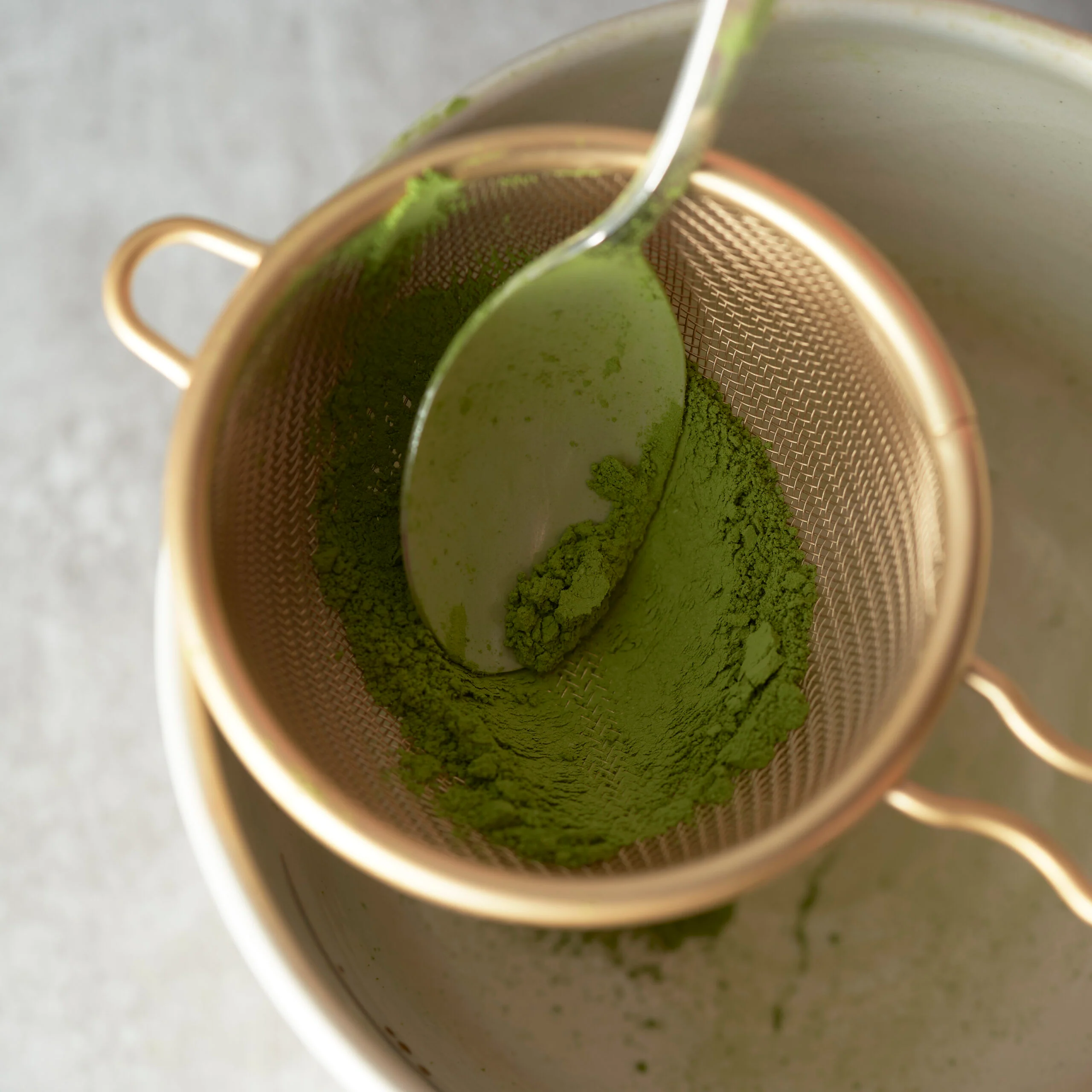 Three Snow: Matcha Chakoshi / Tea Strainer (Gold) - Image 3
