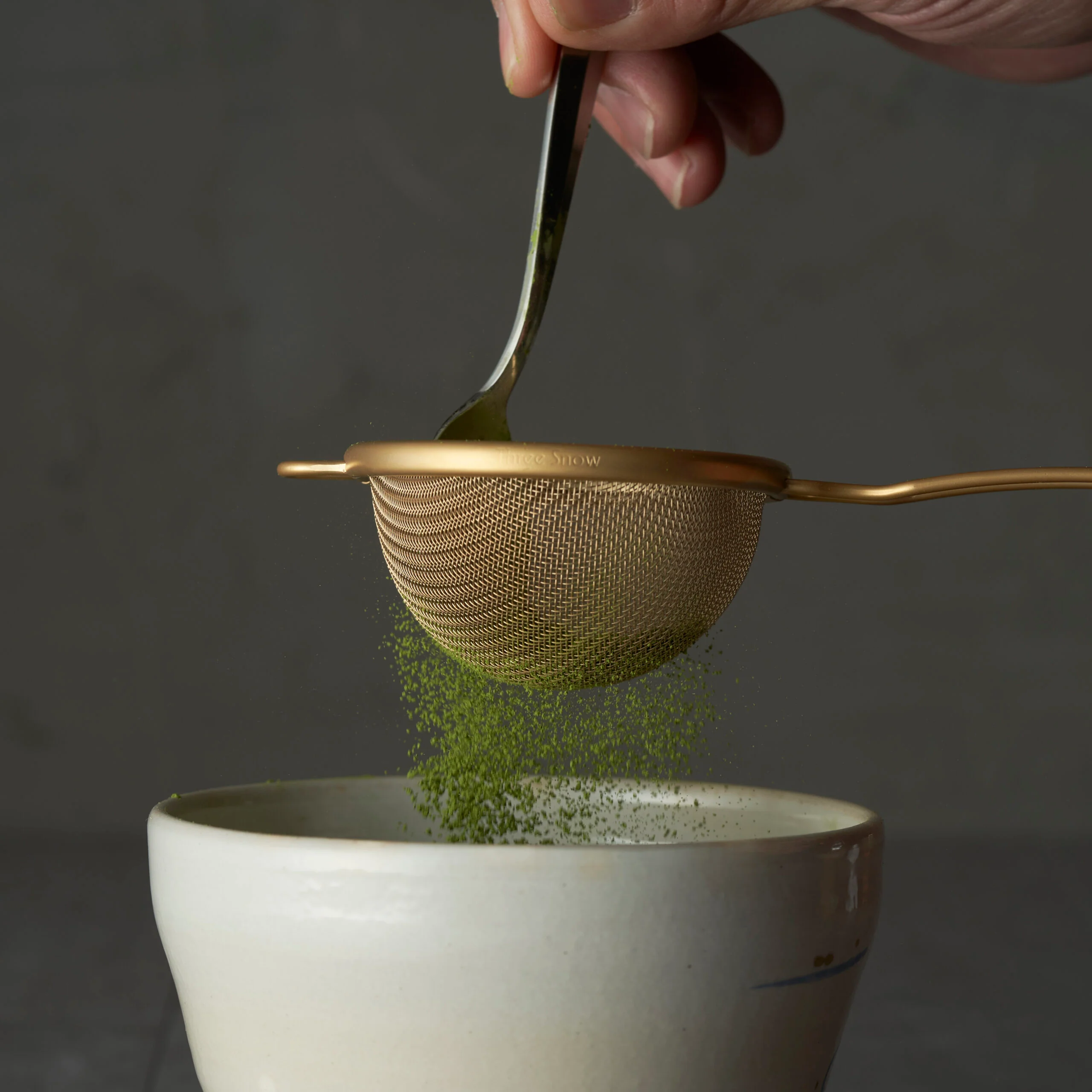 Three Snow: Matcha Chakoshi / Tea Strainer (Gold) - Image 4