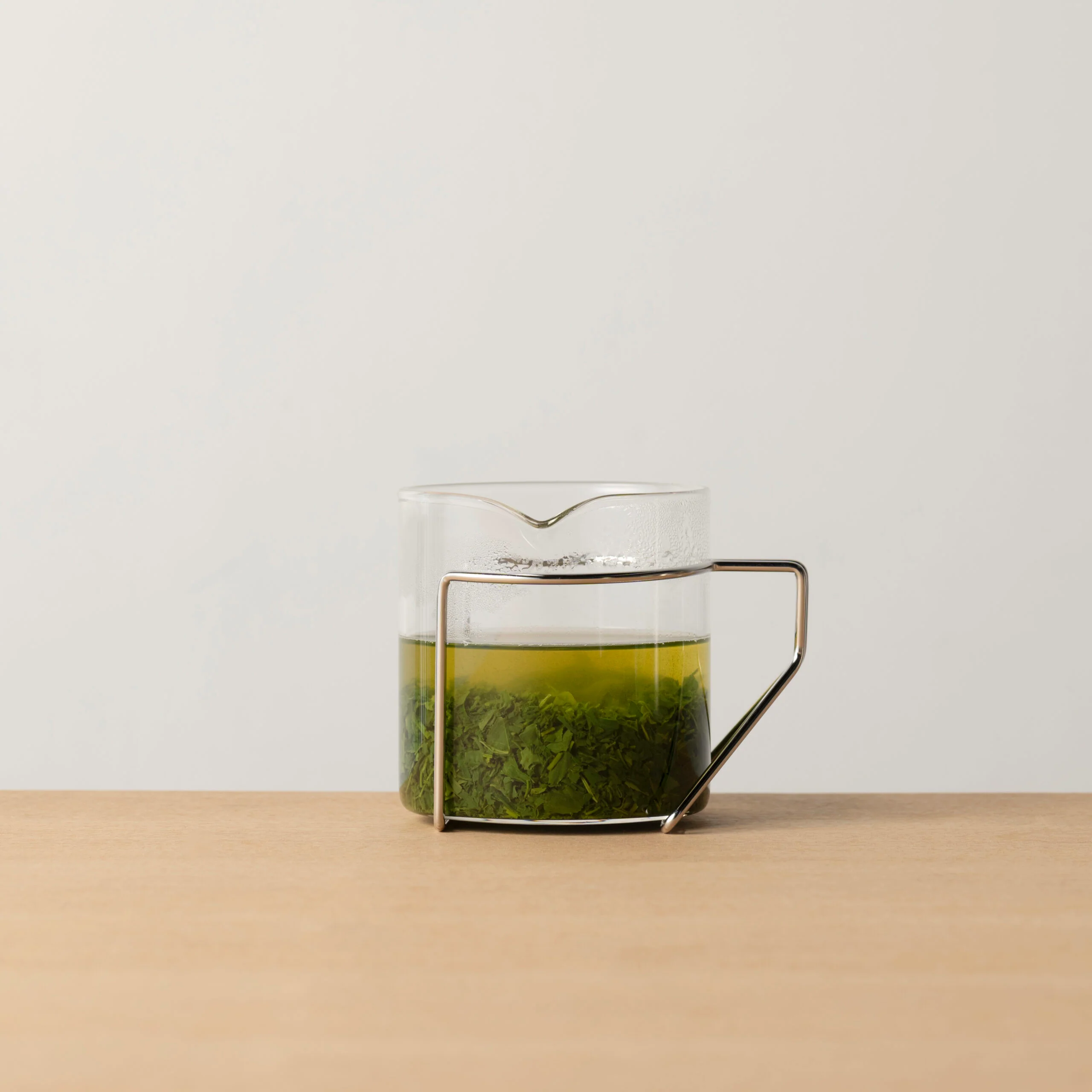 Three Snow: Tea Strainer and Glass Kyusu Set (Gold) - Image 8