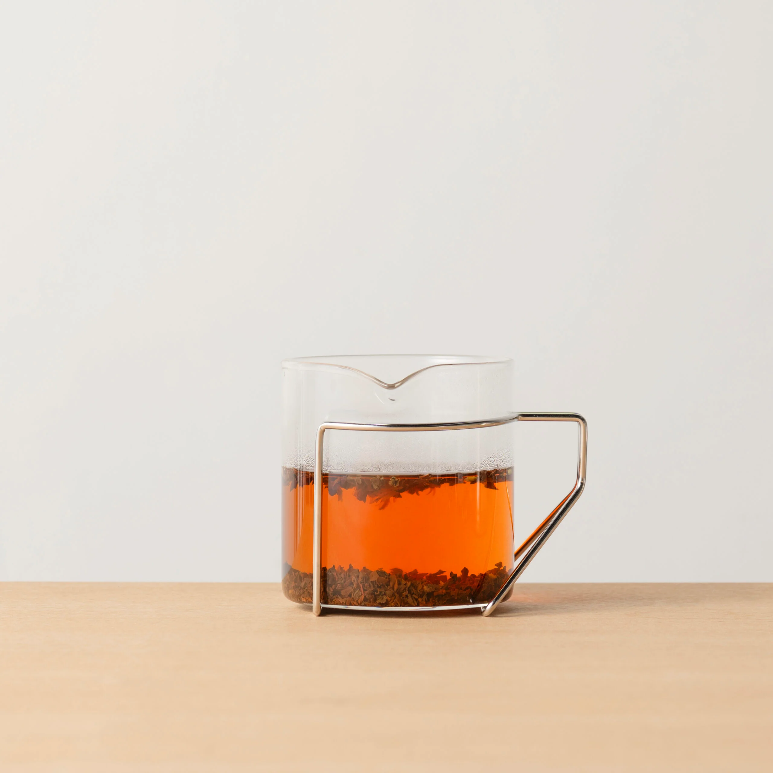 Three Snow: Tea Strainer and Glass Kyusu Set (Gold) - Image 9