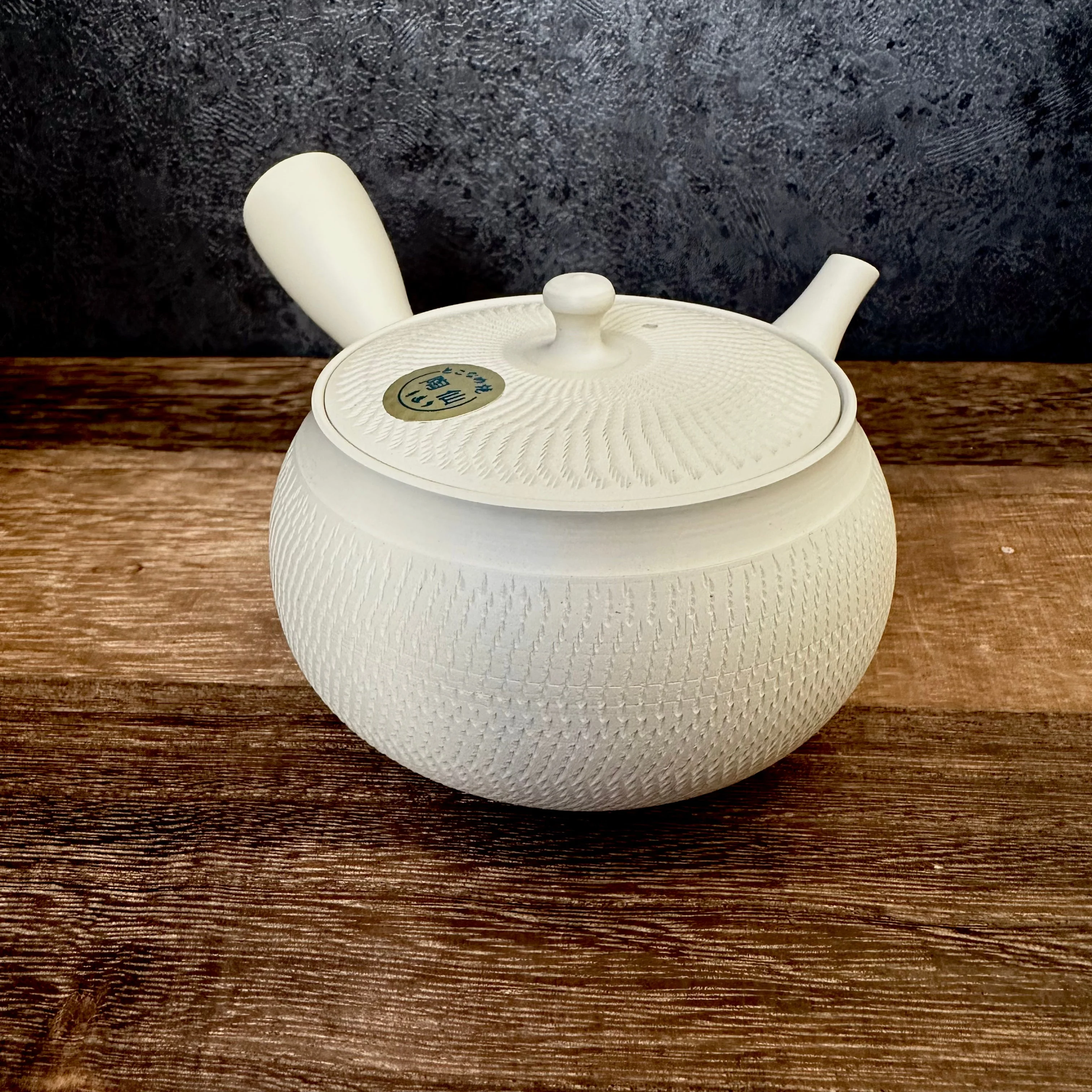 Yamaki ikai (Tousen): Tokoname White Kyusu Tea Pot 常滑 陶仙ホワイト急須 - Image 11