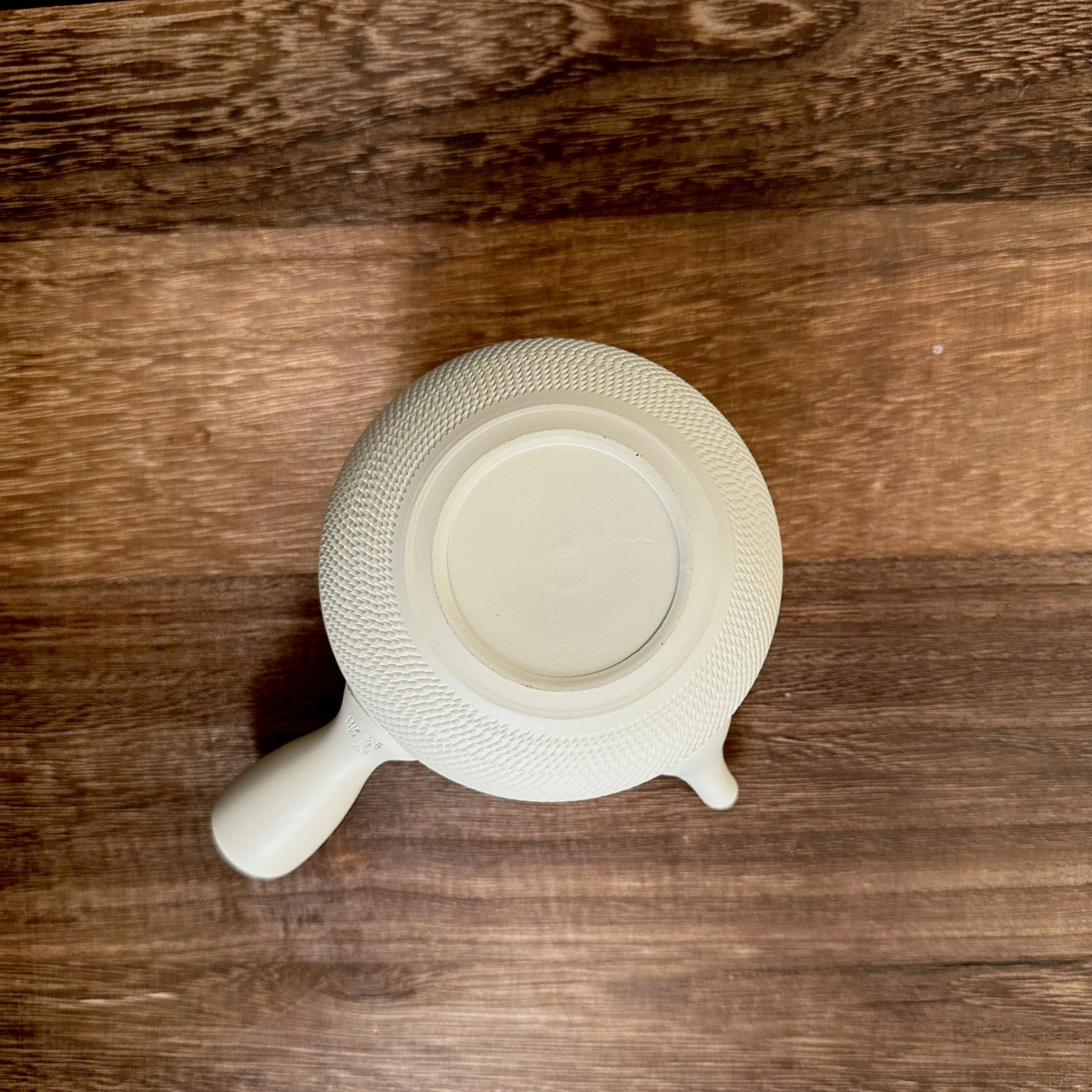 Yamaki ikai (Tousen): Tokoname White Kyusu Tea Pot 常滑 陶仙ホワイト急須 - Image 6