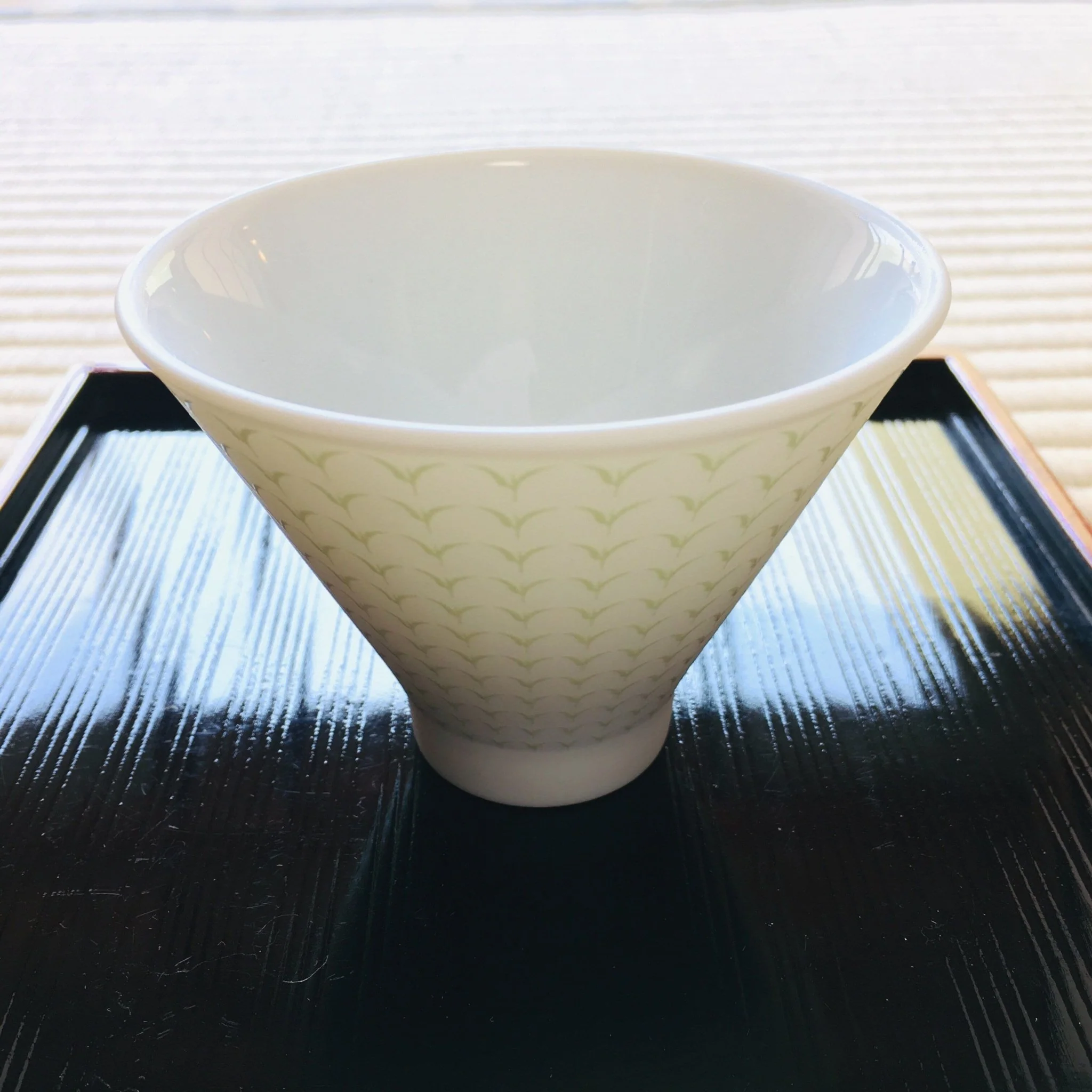 Yamani - Miyama Tableware: Chahaku Morning Glory Tea Cup - Gyokuro Green - Image 5