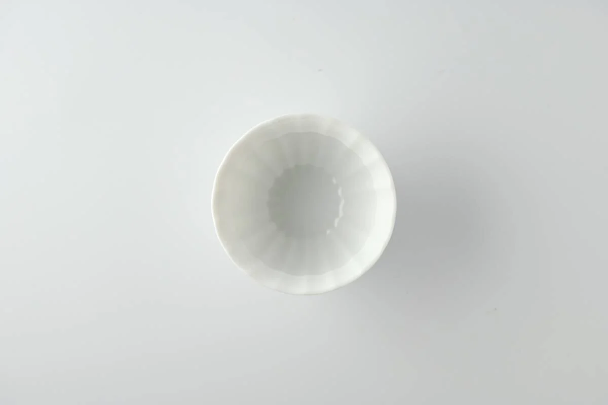 Yamani - Miyama Tableware: Sencha Tea Cup Suzune (6 cm), White Color - Image 2