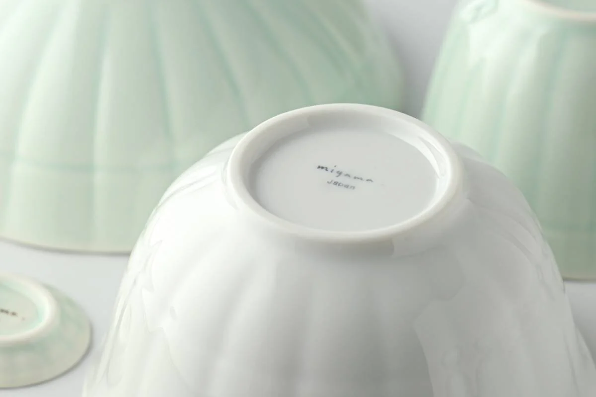 Yamani - Miyama Tableware: Sencha Tea Cup Suzune (6 cm), White Color - Image 4