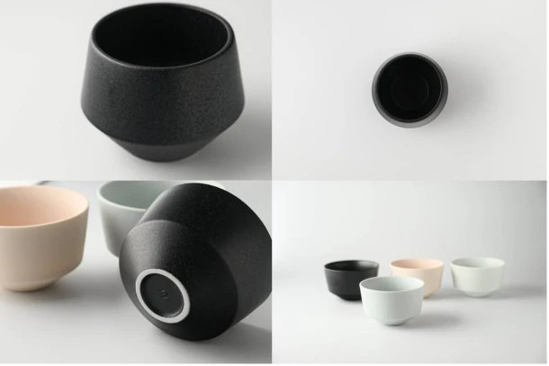 Yamatsu Kiln (Minoyaki, Gifu): Minimalist Frustum Sencha Cup, Black - Image 2
