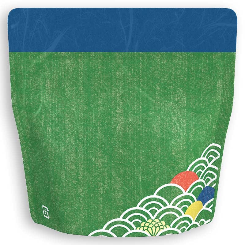 Yoshimura Pack 10155 Resealable Washi Paper Bag Wave 青海波柄 - Image 2