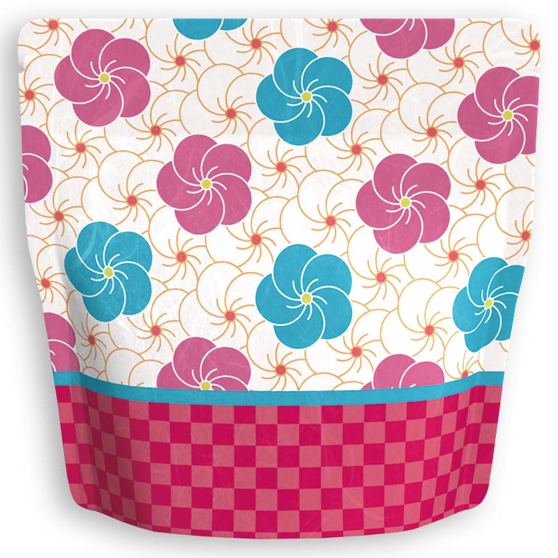 Yoshimura Pack 10175 Resealable Washi Paper Bag Plum 梅