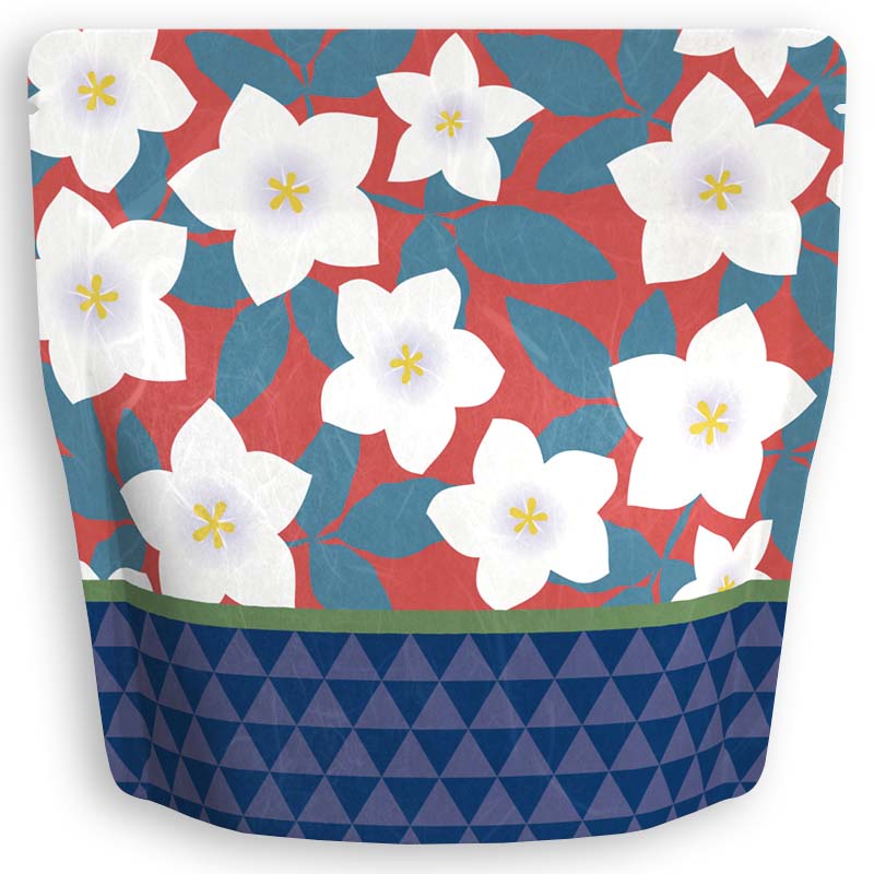 Yoshimura Pack 10176 Resealable Washi Paper Bag Bellflower 桔梗