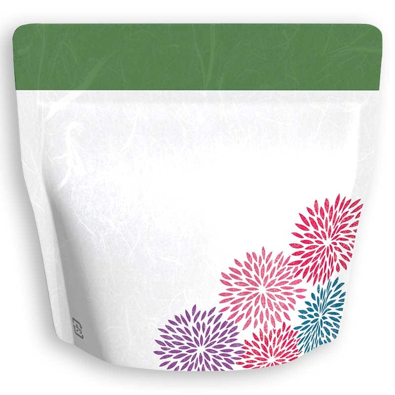 Yoshimura Pack 1313 Resealable Washi Paper Bag Mujina Chrysanthemum むじな菊 - Image 2